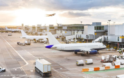 Aeroplanes parked at airport terminal during operations for Advanced Course in Airline and Airport Operations
