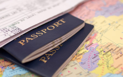 Passports with travel documents representing Travel Documentation & Travel Related Service Courses online